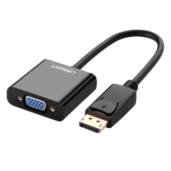 CABLE DISPLAY PORT MACHO A VGA HEMBRA DP109 20415 UGREEN NEGRO