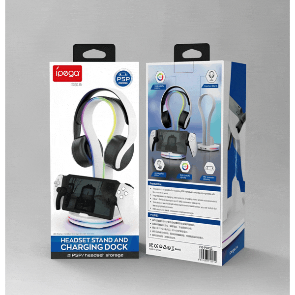 ESTANTE CARGADOR PARA PS5 PG-P5P23 IPEGA BLANCO
