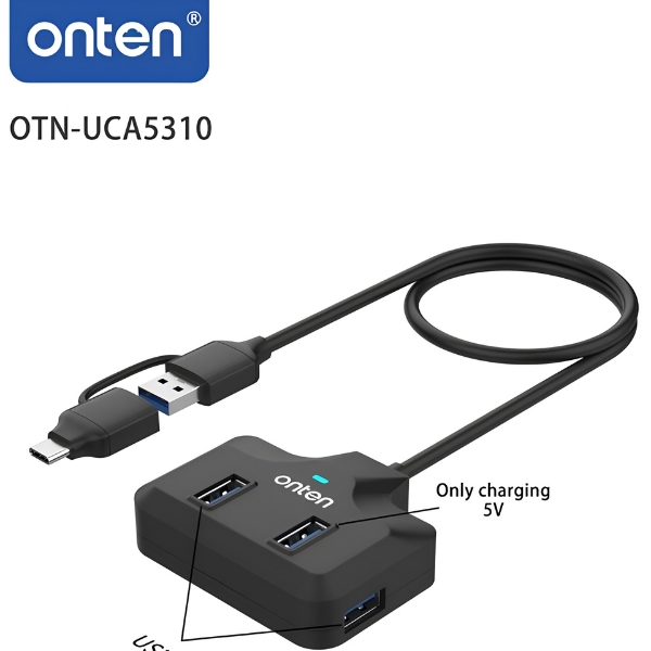 HUB USB Tipo A y Tipo C OTN-UCA5310 Onten