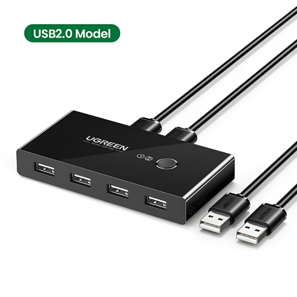 HUB USB Tipo A 2.0 con switch US216 Ugreen