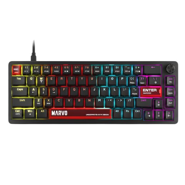 TECLADO LINEA SCORPION KG935 MARVO NEGRO